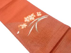 リサイクル　ヒスイラン模様織出し袋帯